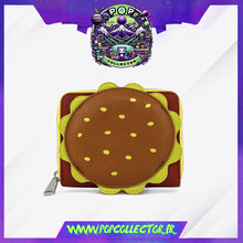 Load image into Gallery viewer, SpongeBob Plankton Crabby Patty Zip Around Wallet Loungefly