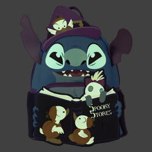 Load image into Gallery viewer, Stitch Spooky Stories Halloween Glow Mini Backpack Loungefly