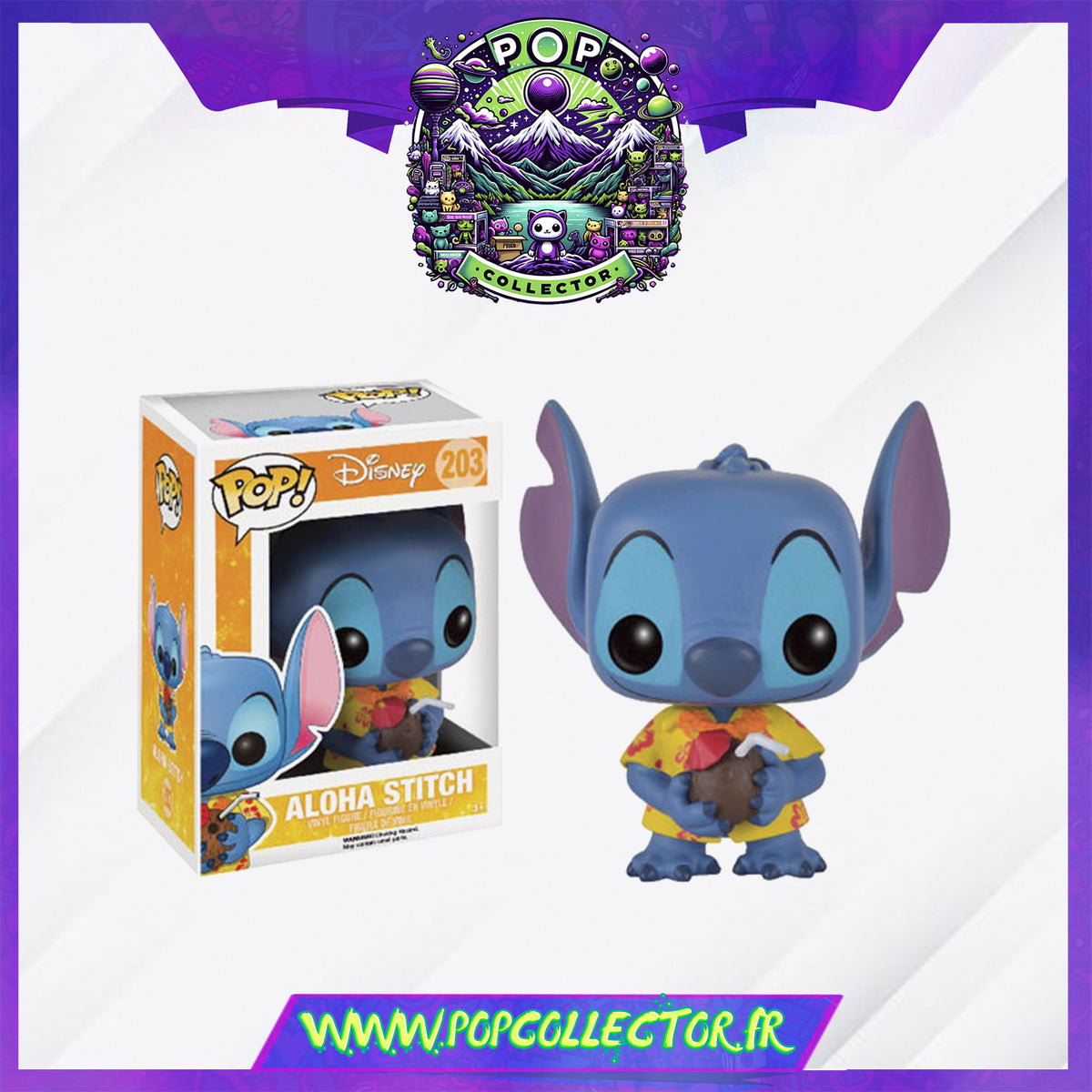 Funko Pop! Disney Aloha Stitch #203 Lilo And Stitch - Hot