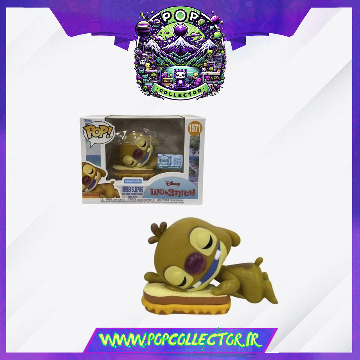 Funko pop Reuben Sleeping 1571 edition limitée 9500 ex Lilo & Stitch - Collection