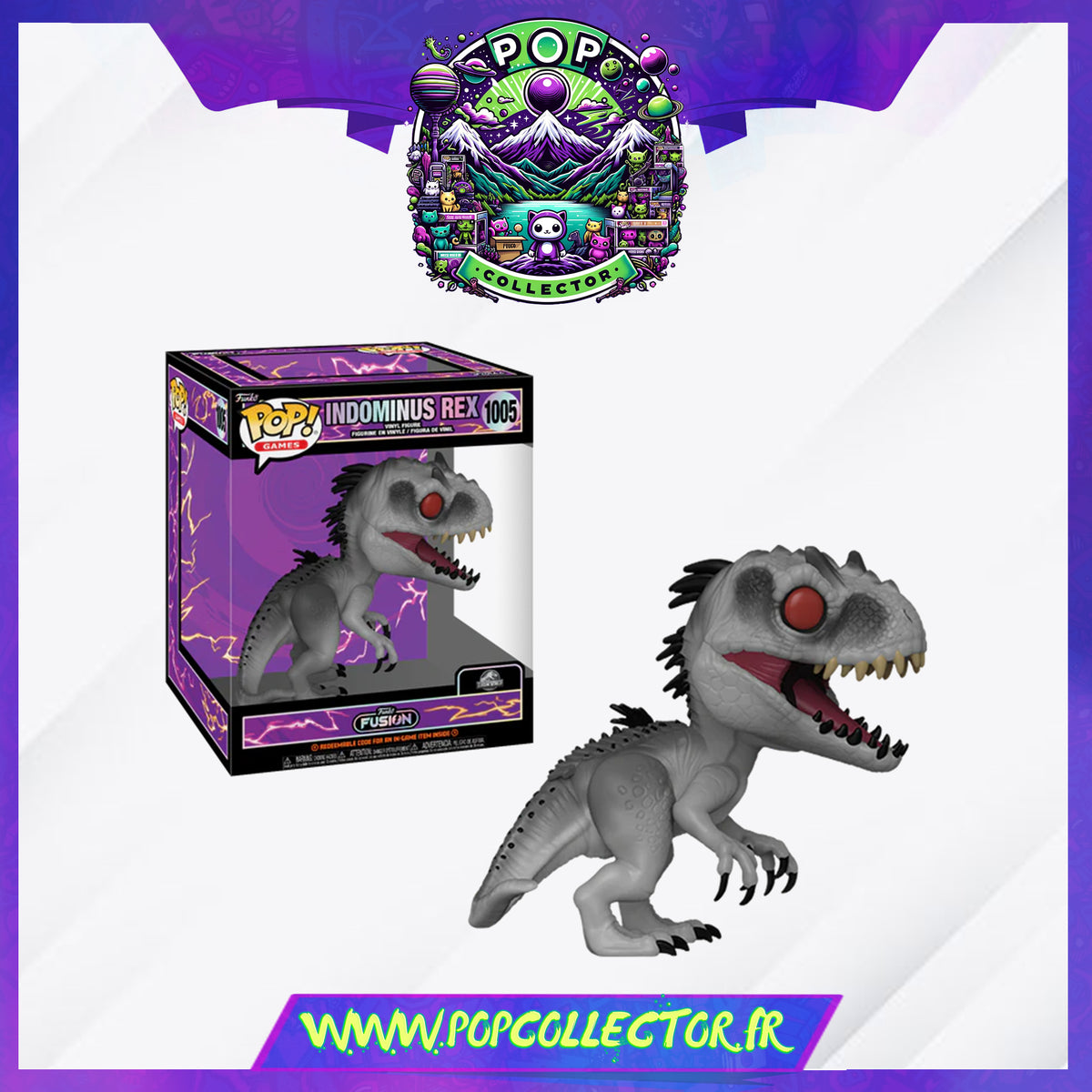 Funko Pop Jurassic World 1005 Indominus Rex Fusion Pop Collector funko-pop-jurassic-world-1005-indominus-rex-fusion-pop-collector