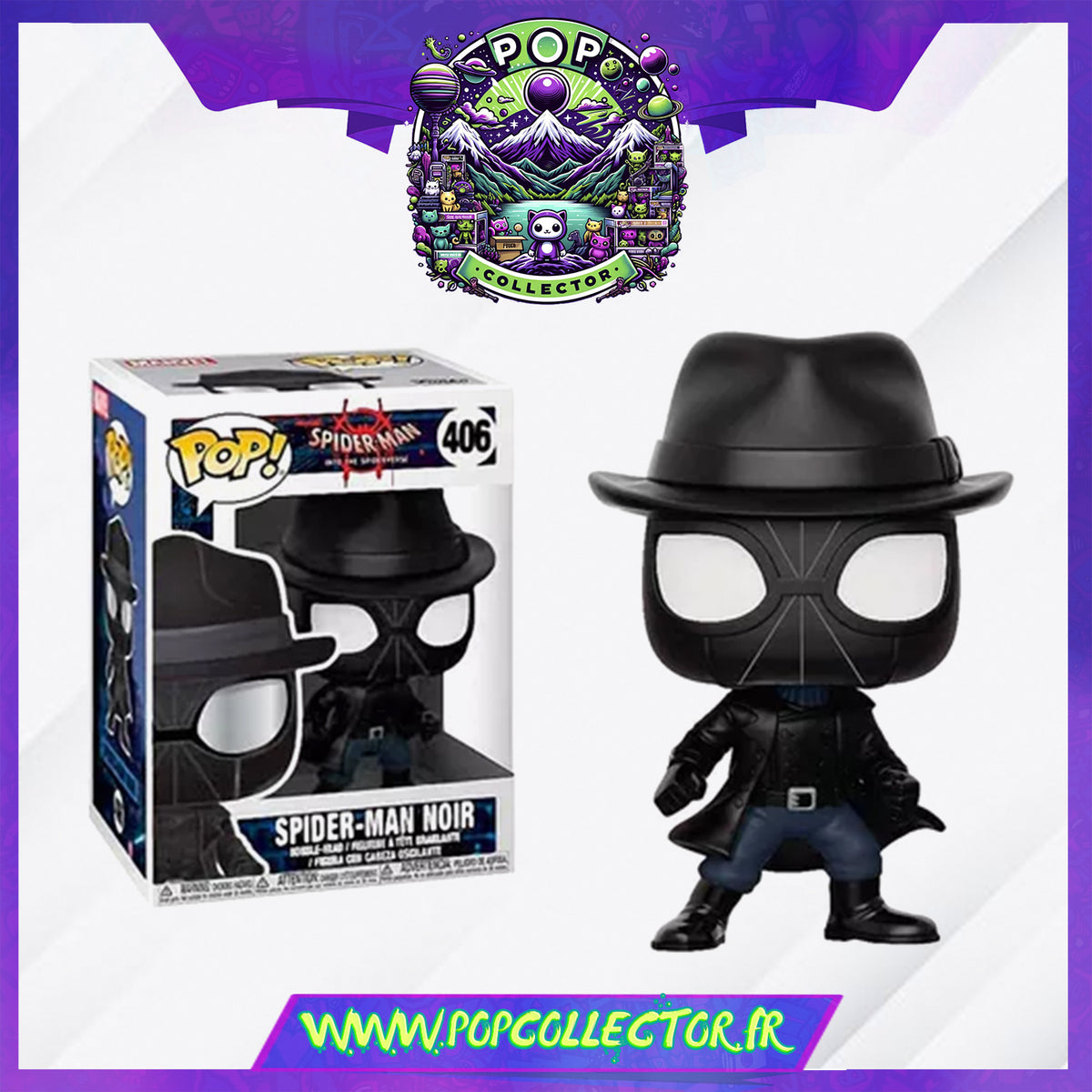 Funko Pop Marvel 406 Spider-Man Noir – Pop Collector / Magasin