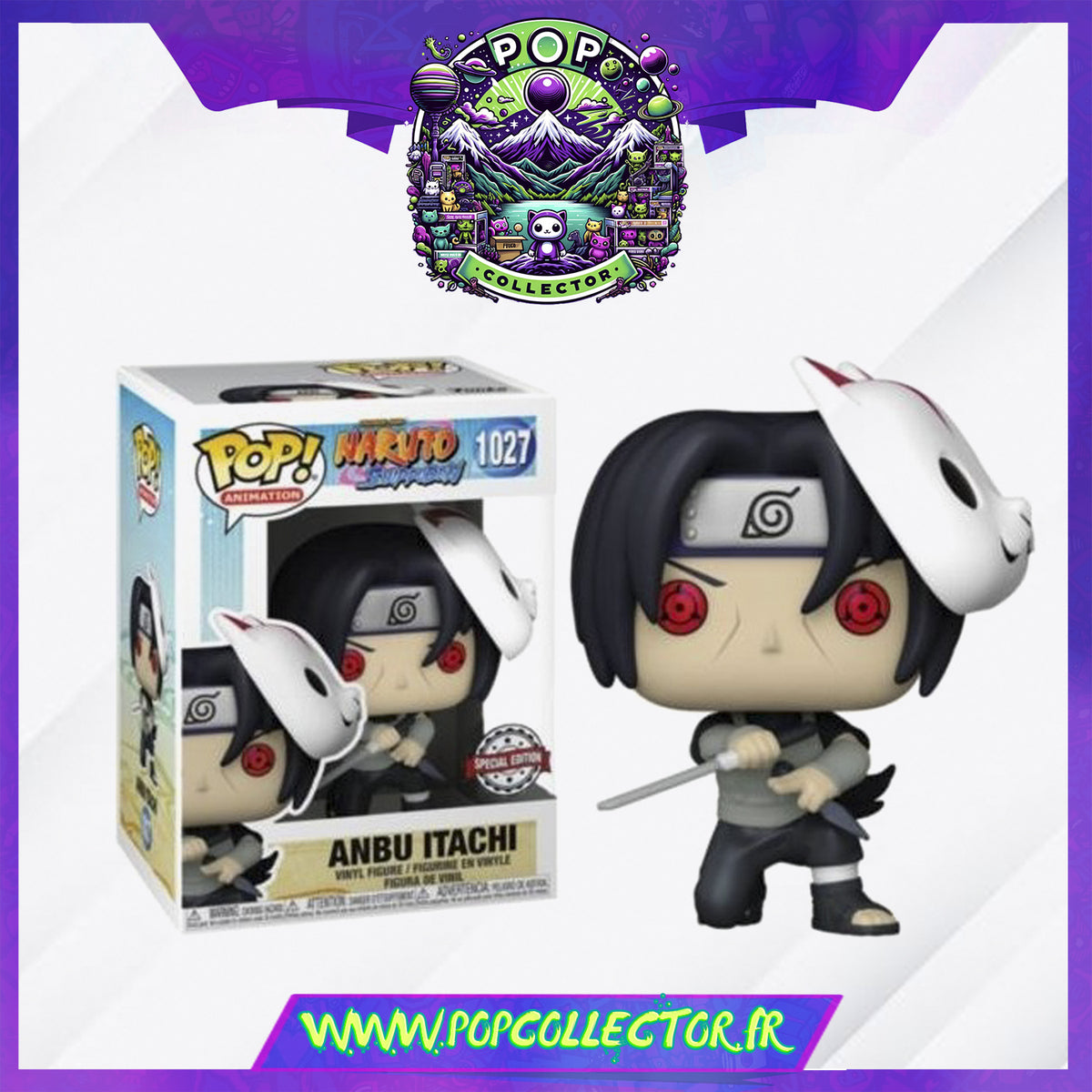 Funko Pop! Animation : Naruto Shippuden - Anbu Itatchi #1027 Special Edition Chase - Pops Portal Funko Pop! Animation : Naruto Shippuden - Anbu Itatchi #1027 Special Edition Chase - Pops Portal