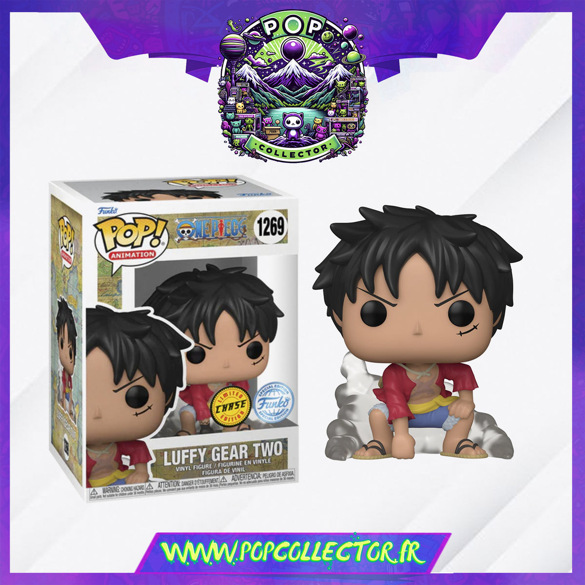 funko pop luffy gear two Funko Pop One Piece 1269 Luffy Gear Two Chase – Pop Collector / Magasin Funko  Pop & Loungefly