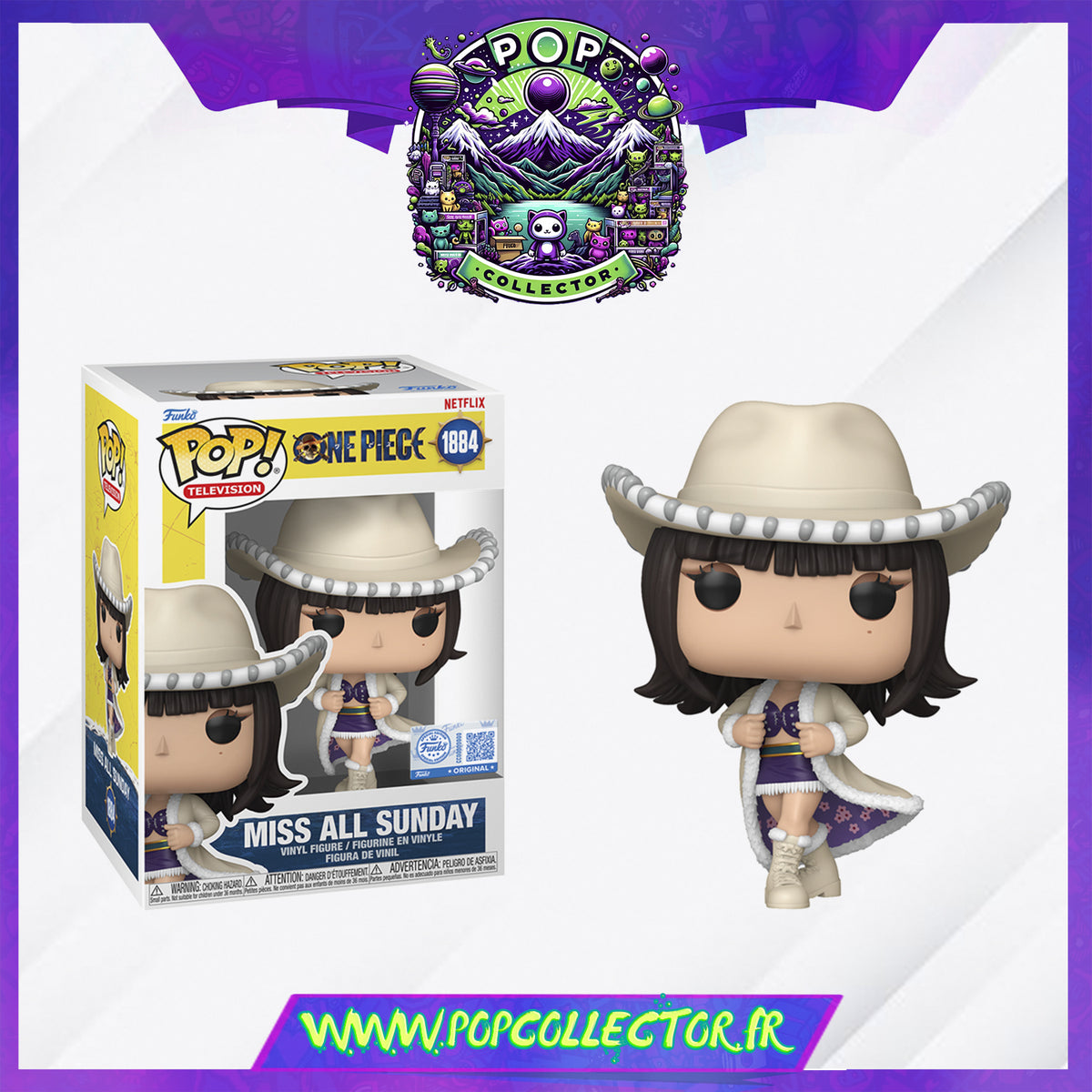 Funko Pop One Piece 1884 Miss All Sunday – Pop Collector / Magasin