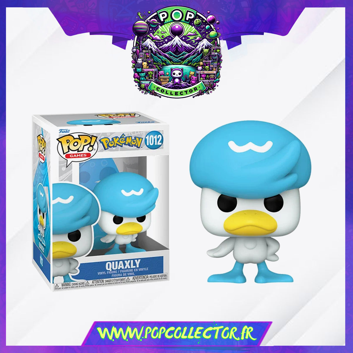 Funko Pop! Games Pokemon - Quaxly Coiffeton - Figurine Vinyle Collection
