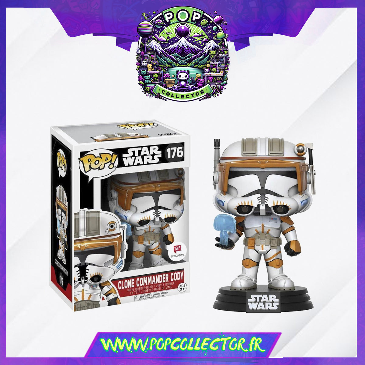 FunkoPop！176 CLONE COMMANDER CODY 限定版 pop-star-wars-176-clone-