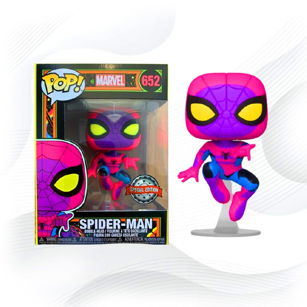 Funko Pop Blacklight 652 Spider Man Pop Collector Magasin Funko Pop funko-pop-blacklight-652-spider-man-pop-collector-magasin-funko-pop