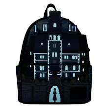 Carica l&#39;immagine nel visualizzatore di Gallery, Wednesday Nevermore Academy Castle Glow Mini Backpack Loungefly
