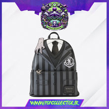 Carica l'immagine nel visualizzatore di Gallery, Wednesday Addams Nevermore Cosplay Mini Backpack Loungefly
