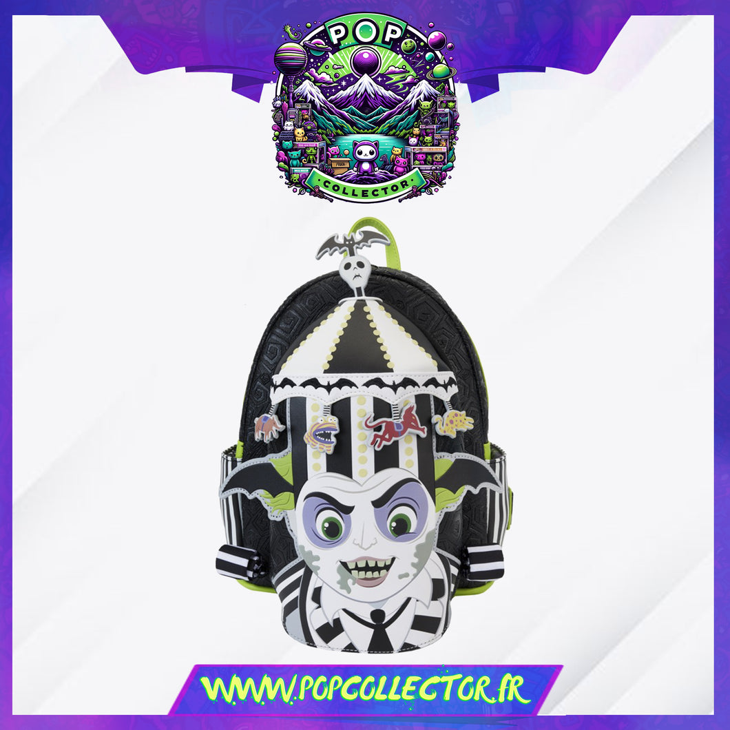 Beetlejuice Carousel Hat Light Up Cosplay Mini Backpack Loungefly