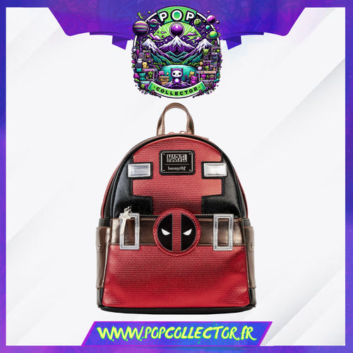 Marvel Metallic Deadpool Cosplay Mini Backpack Loungefly