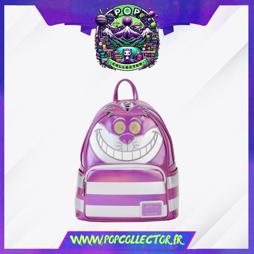 Disney 100 Platinum Alice in Wonderland Cheshire Cat Cosplay Mini Backpack Loungefly