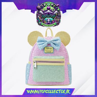MINI SAC À DOS DISNEY MINNIE MOUSE PASTEL SEQUIN EXCLU LOUNGEFLY