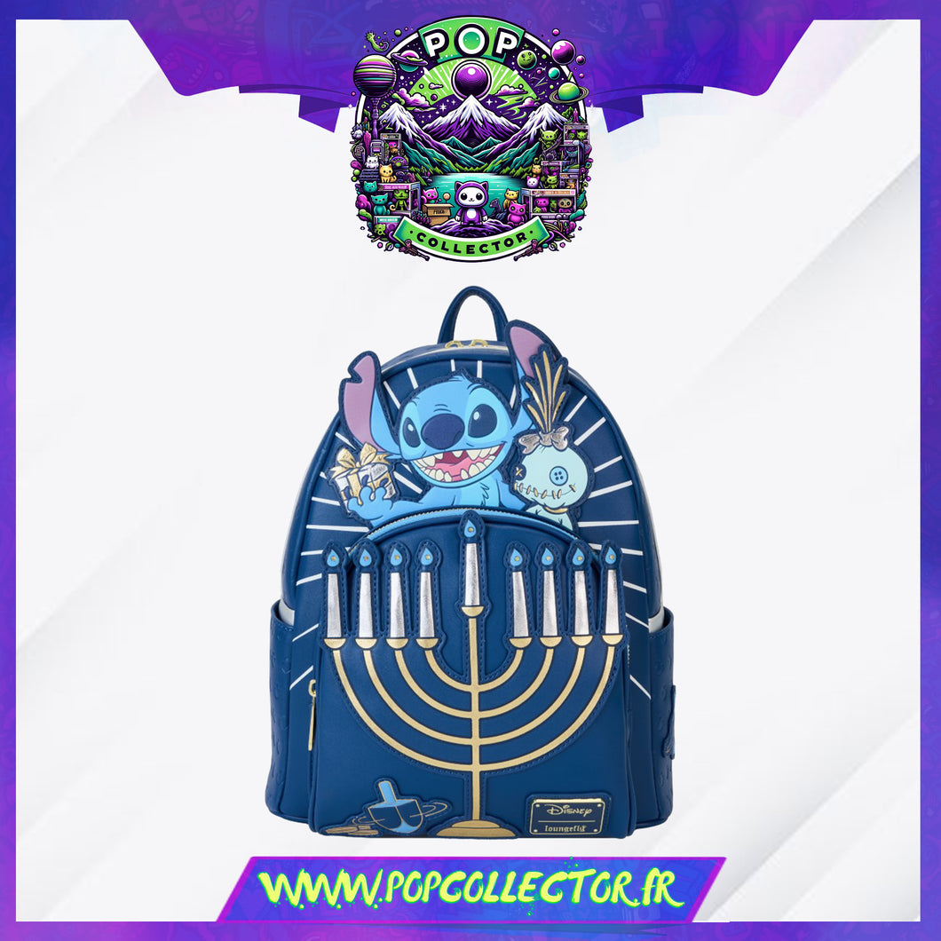 Stitch Hanukkah Menorah Light Up Mini Backpack Loungefly