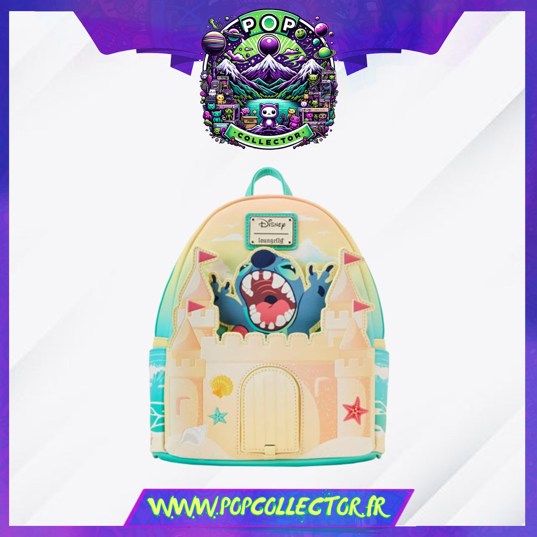 Lilo & Stitch Sandcastle Beach Surprise Mini Backpack Loungefly