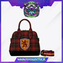 Charger l&#39;image dans la galerie, Harry Potter Gryffindor Patch Varsity Plaid Handbag Loungefly
