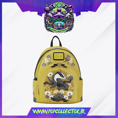 Harry Potter Hufflepuff House Floral Tattoo Mini Backpack Loungefly