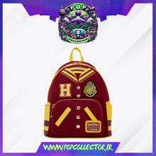 Charger l&#39;image dans la galerie, Harry Potter Hogwarts Crest Varsity Jacket Mini Backpack Loungefly
