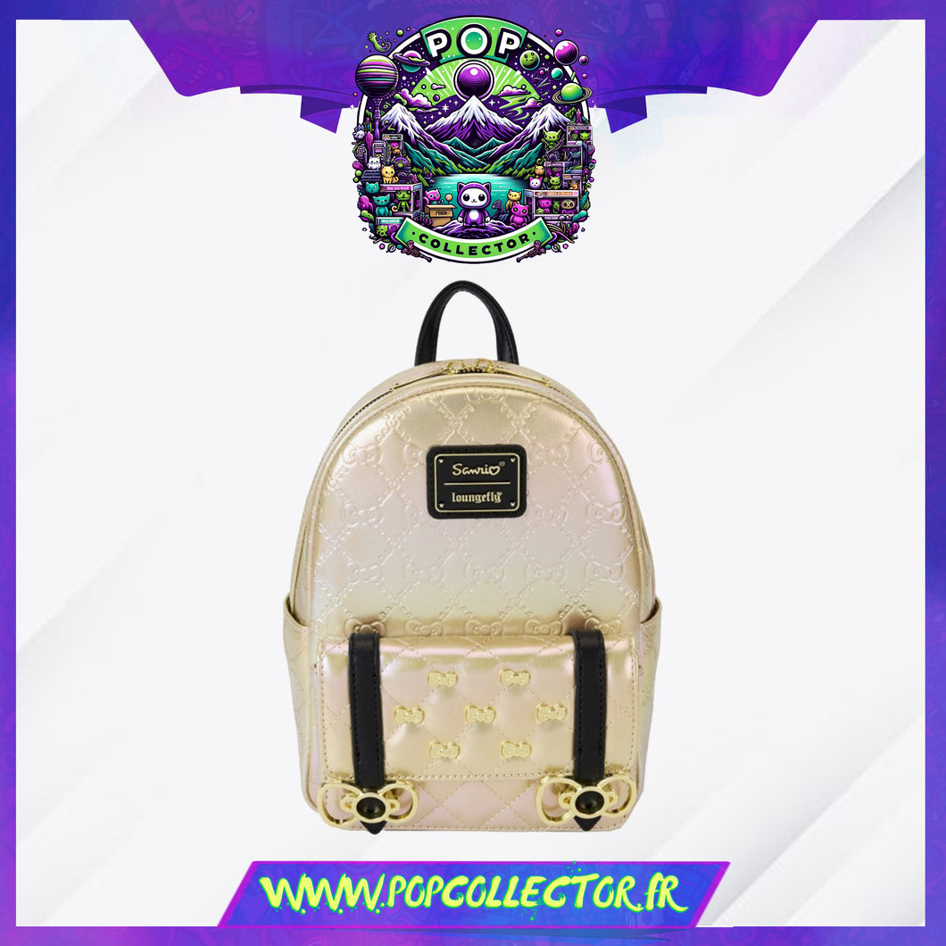 Sanrio 50th Anniversary Metallic Gold Mini Backpack Loungefly