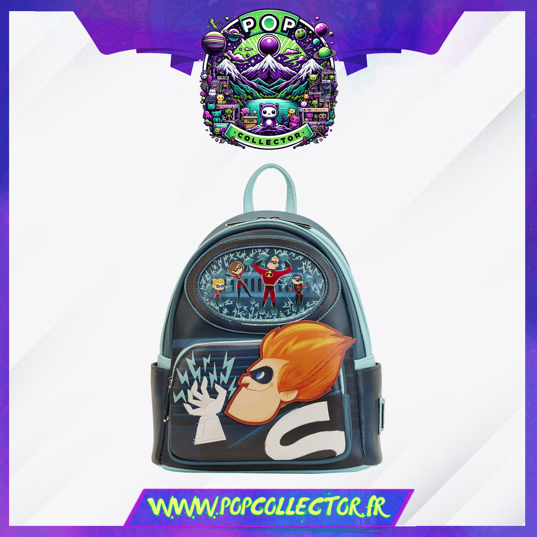 incredibles mini backpack The Incredibles Syndrome Glow Mini Backpack Loungefly – Pop Collector / Magasin Funko Pop & Loungefly