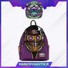 Load image into Gallery viewer, Marvel Loungefly Mini Sac A Dos What If...? Star-Lord T’challa Cosplay Glow
