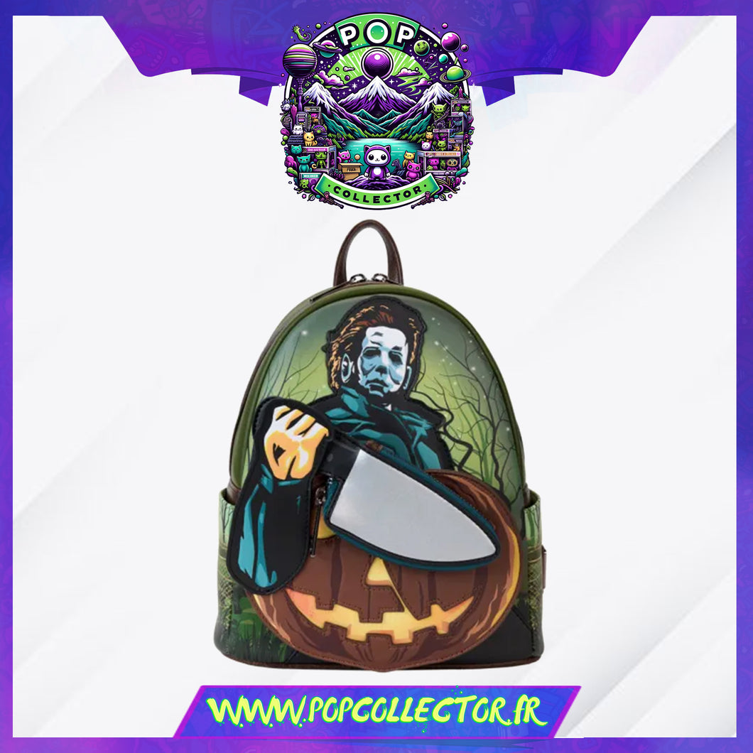 Halloween Michael Myers Pumpkin Glow Mini Backpack With Coin Bag Loung – Pop Collector / Magasin Funko Pop & Loungefly