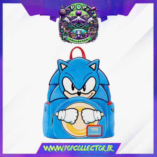 Sonic the Hedgehog Classic Cosplay Plush Mini Backpack Loungefly