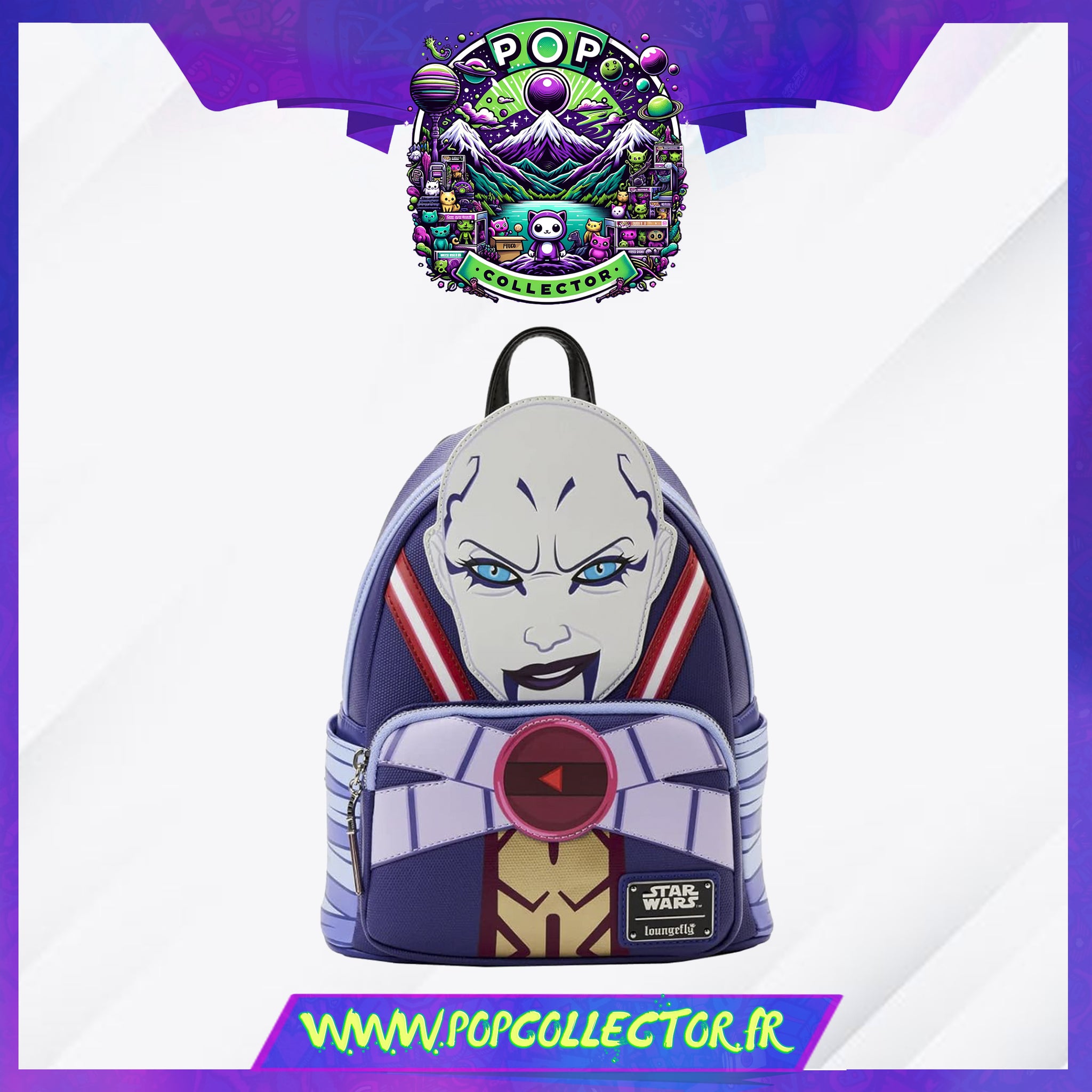 Star Wars Asajj Ventress Cosplay Mini Backpack Loungefly 