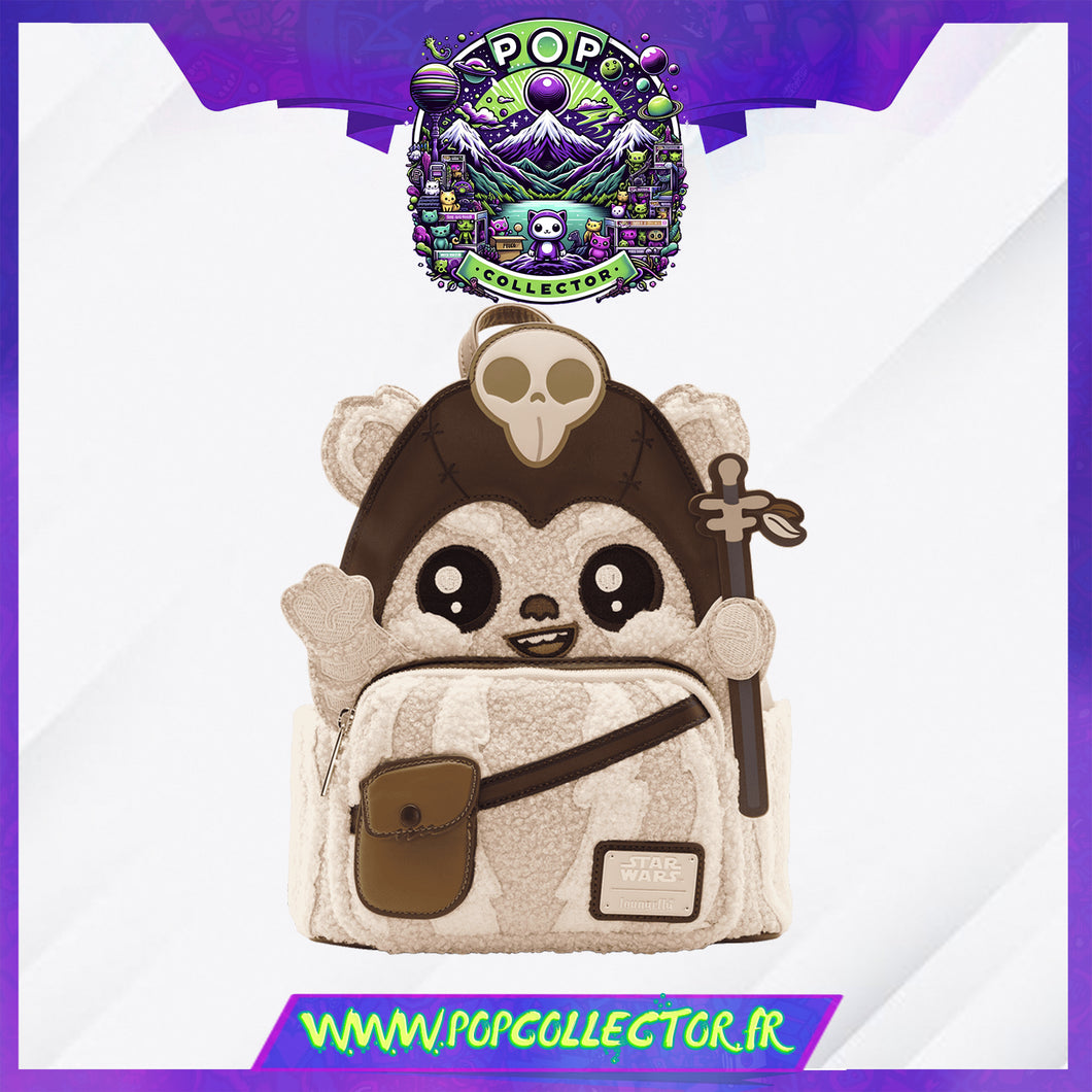 Star Wars Logray Ewok Plush Cosplay Mini Backpack Loungefly