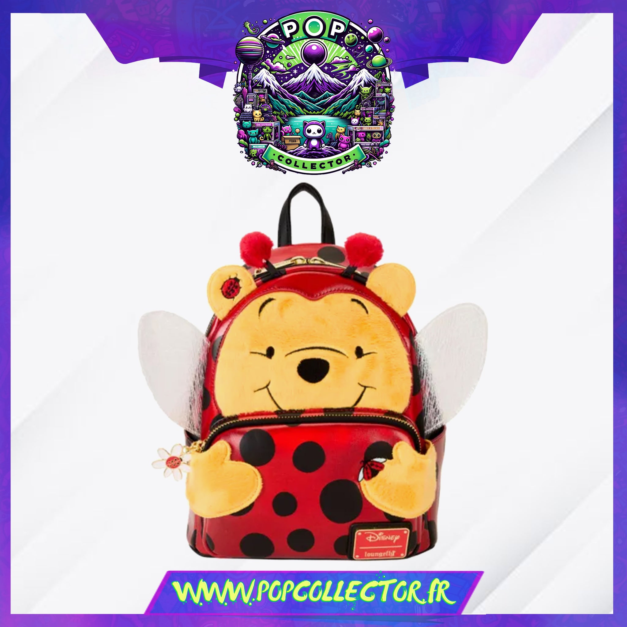 Loungefly Disney Winnie the Pooh Ladybug Cosplay Backpack Loungefly Pooh Ladybug Mini Backpack main image 2