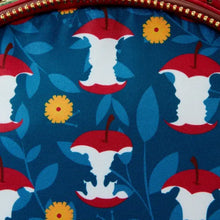 Cargar imagen en el visor de la galería, Snow White Classic Apple Quilted Velvet Mini Backpack Loungefly
