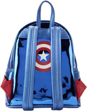 Lade das Bild in den Galerie-Viewer, Marvel Loungefly Mini Sac A Dos Captain America Cosplay Metallic
