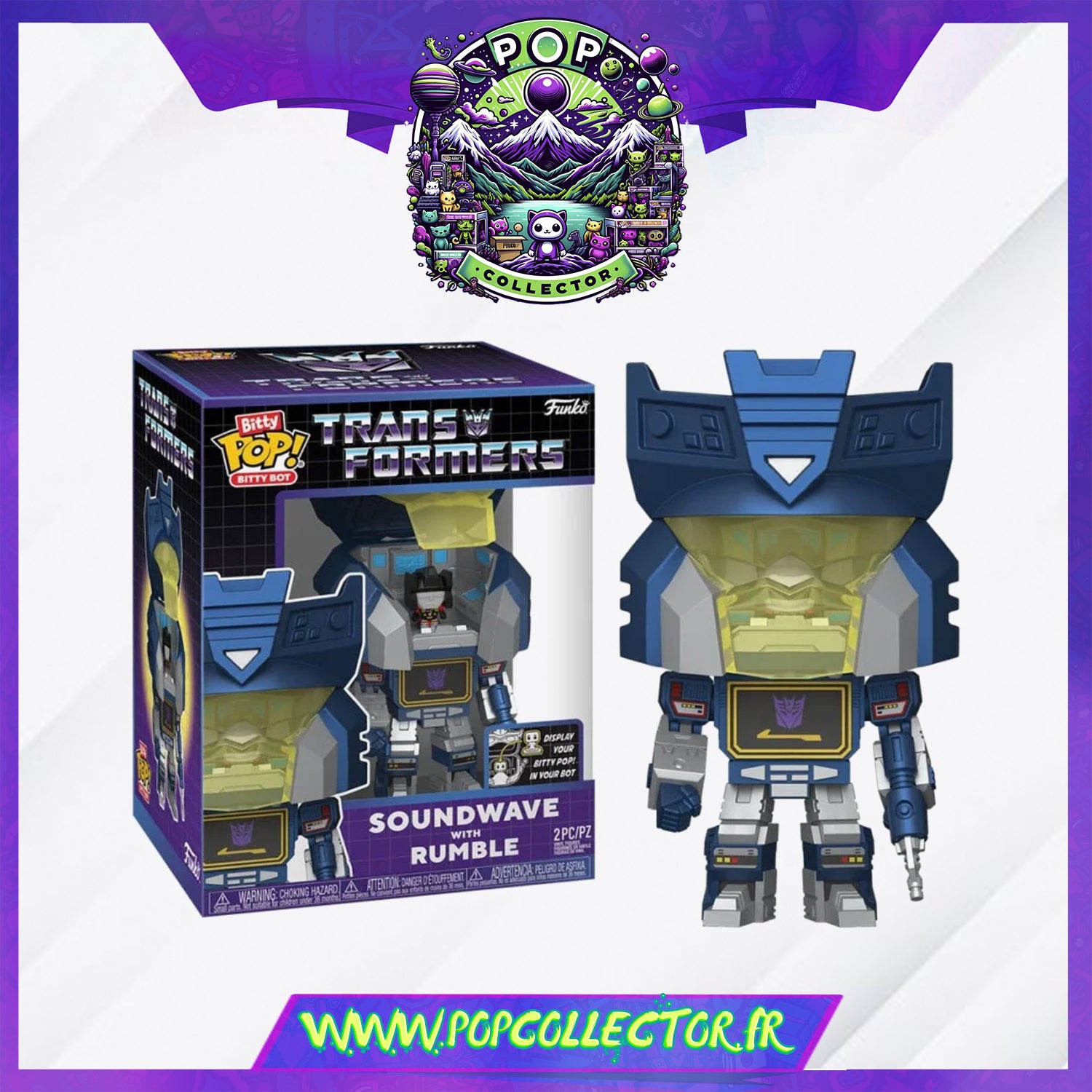 Funko Pop Transformers Bitty Soundwave With Rumble