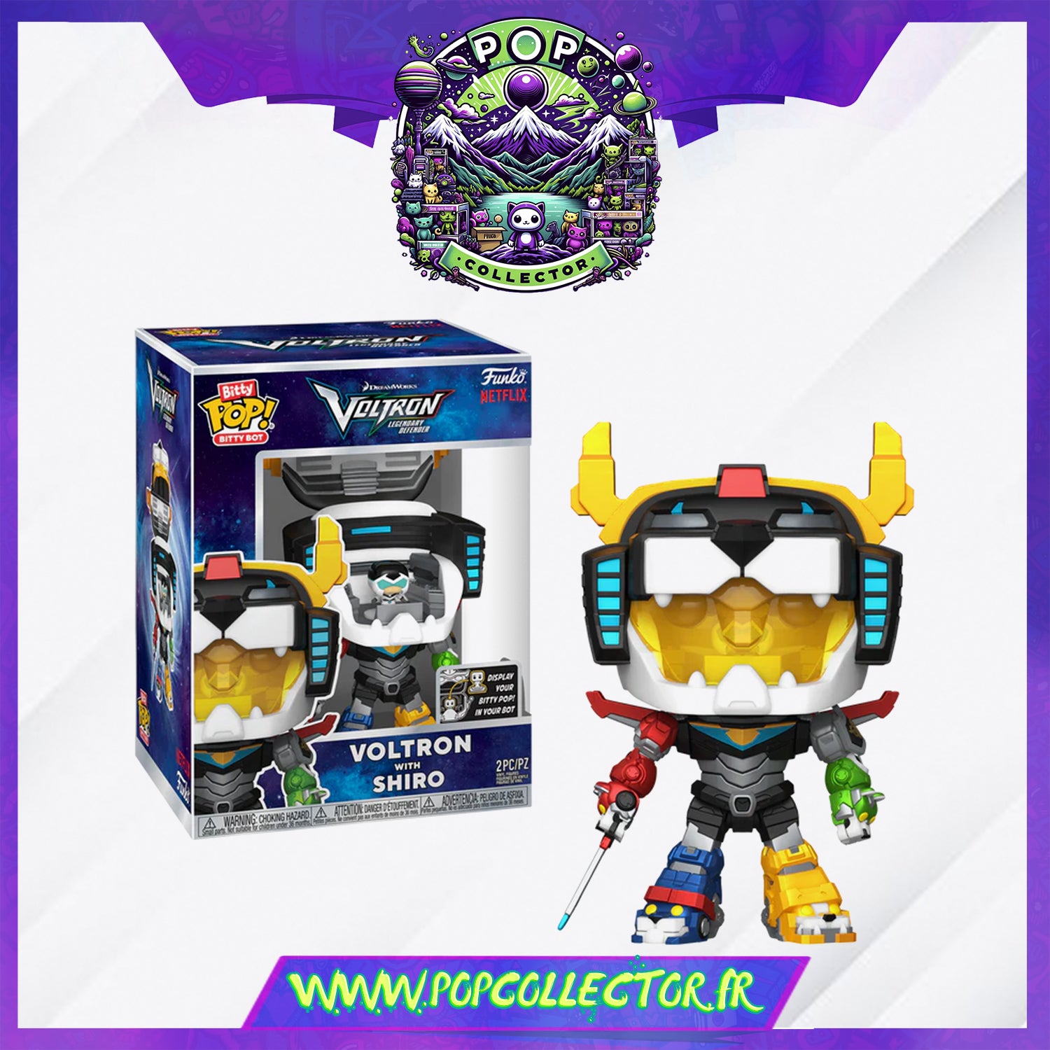 Funko Pop Bitty Voltron With Shiro – Pop Collector / Magasin Funko 