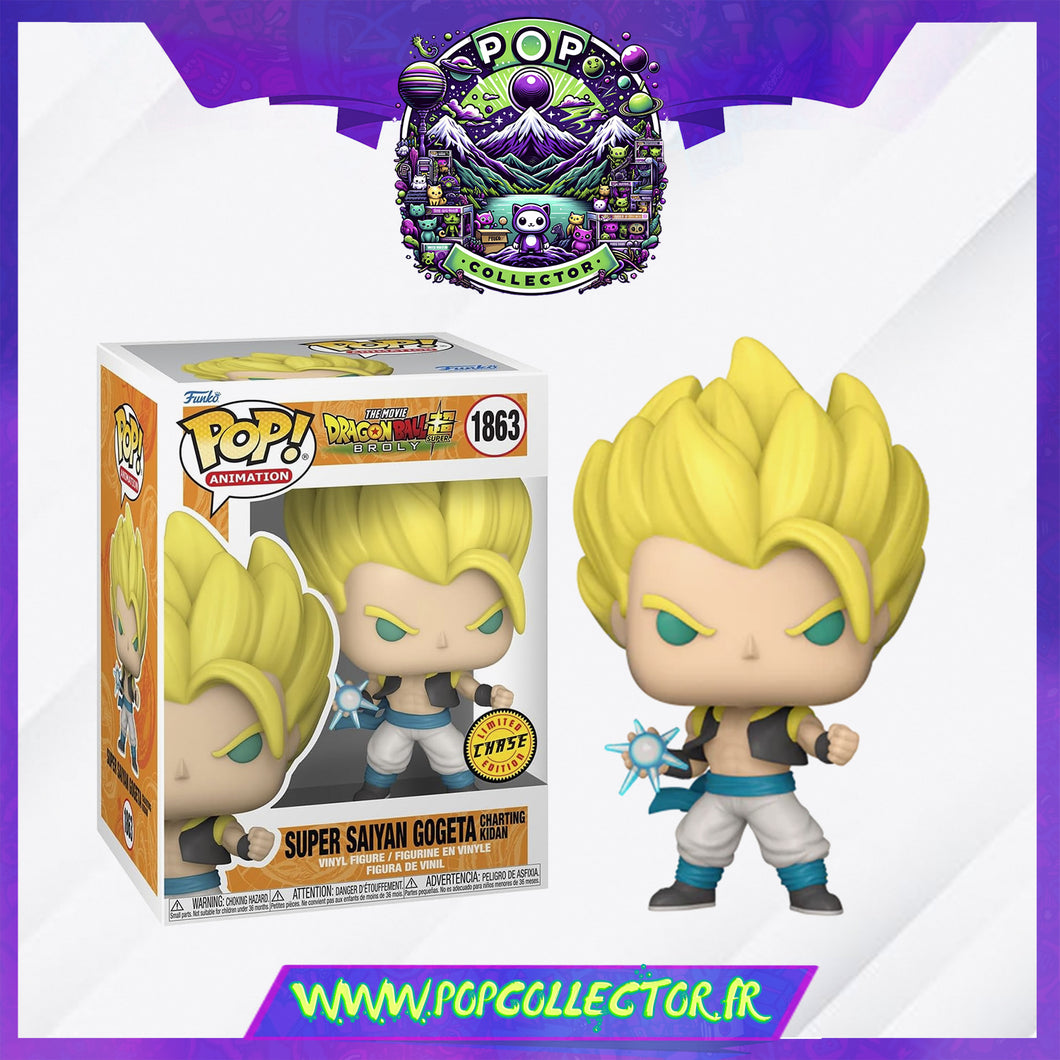 Funko Pop DBZ Dragon Ball 1863 Super Saiyan Gogeta Charging Kidan Chase