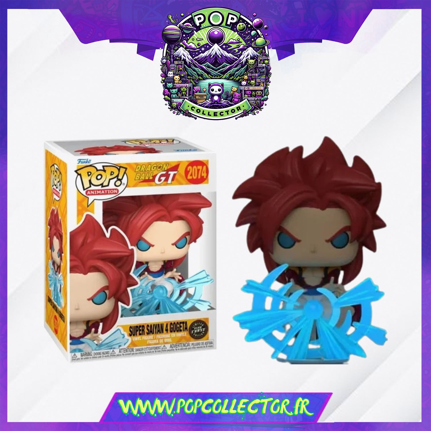 Funko Pop DBZ Dragon Ball GT 2074 Super Saiyan Gogeta Chase