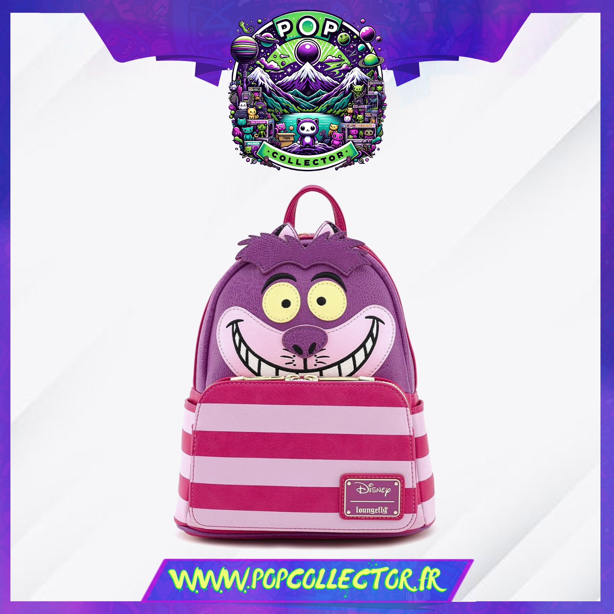 disney alice in wonderland cheshire cat mini-backpack Alice in Wonderland Cheshire Cat Cosplay Mini Backpack Loungefly – Pop Collector / Magasin Funko Pop & Loungefly