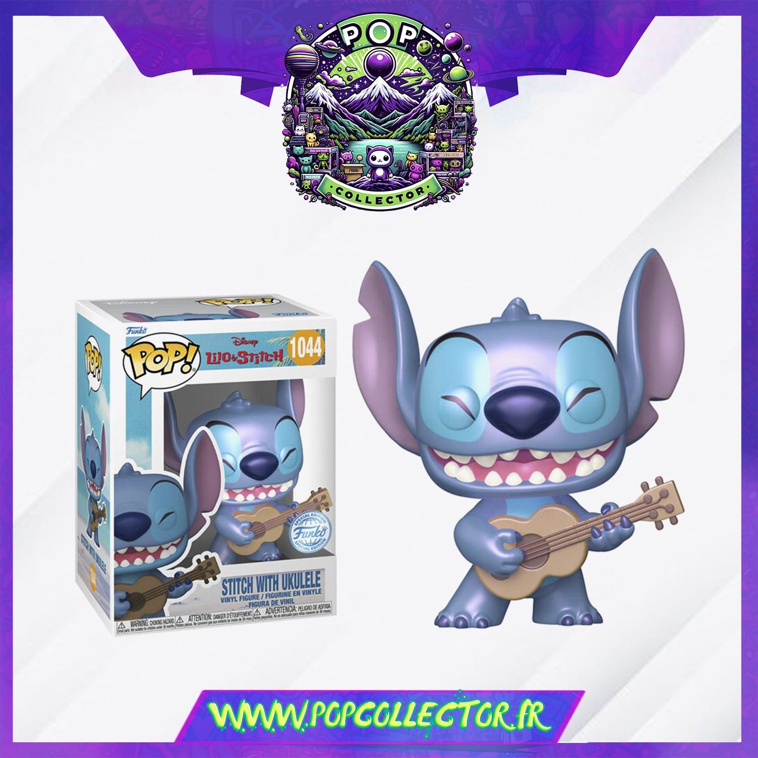 Funko Lilo & Stitch Pop! Disney Vinyl Figurine Stitch in Cuffs 9 cm