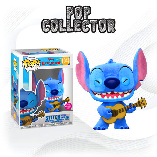  Funko Pop Disney Lilo & Stitch 1044 Stitch with ukulele - Flocked