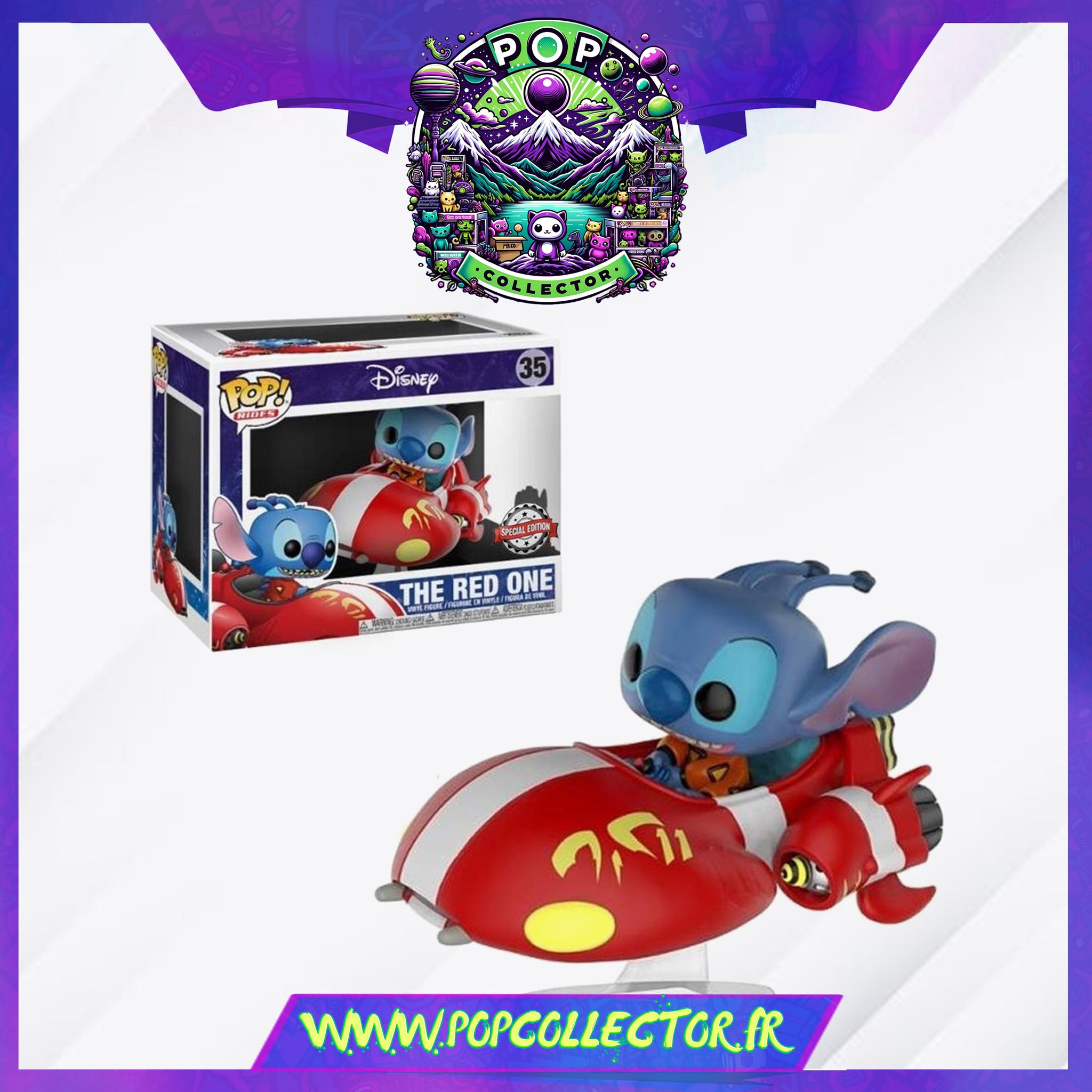 Funko Pop Rides Stitch The Red One popular Special Edition