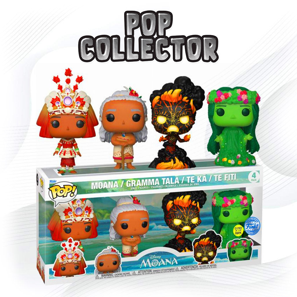 Funko Pop Disney Moana 4 Pack Moana Gramma Tala Te Ka Te Fiti Gl Pop Collector Magasin