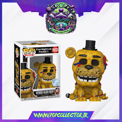 Funko Pop FNAF Five Nights At Freddy's 1033 Withered Golden Freddy