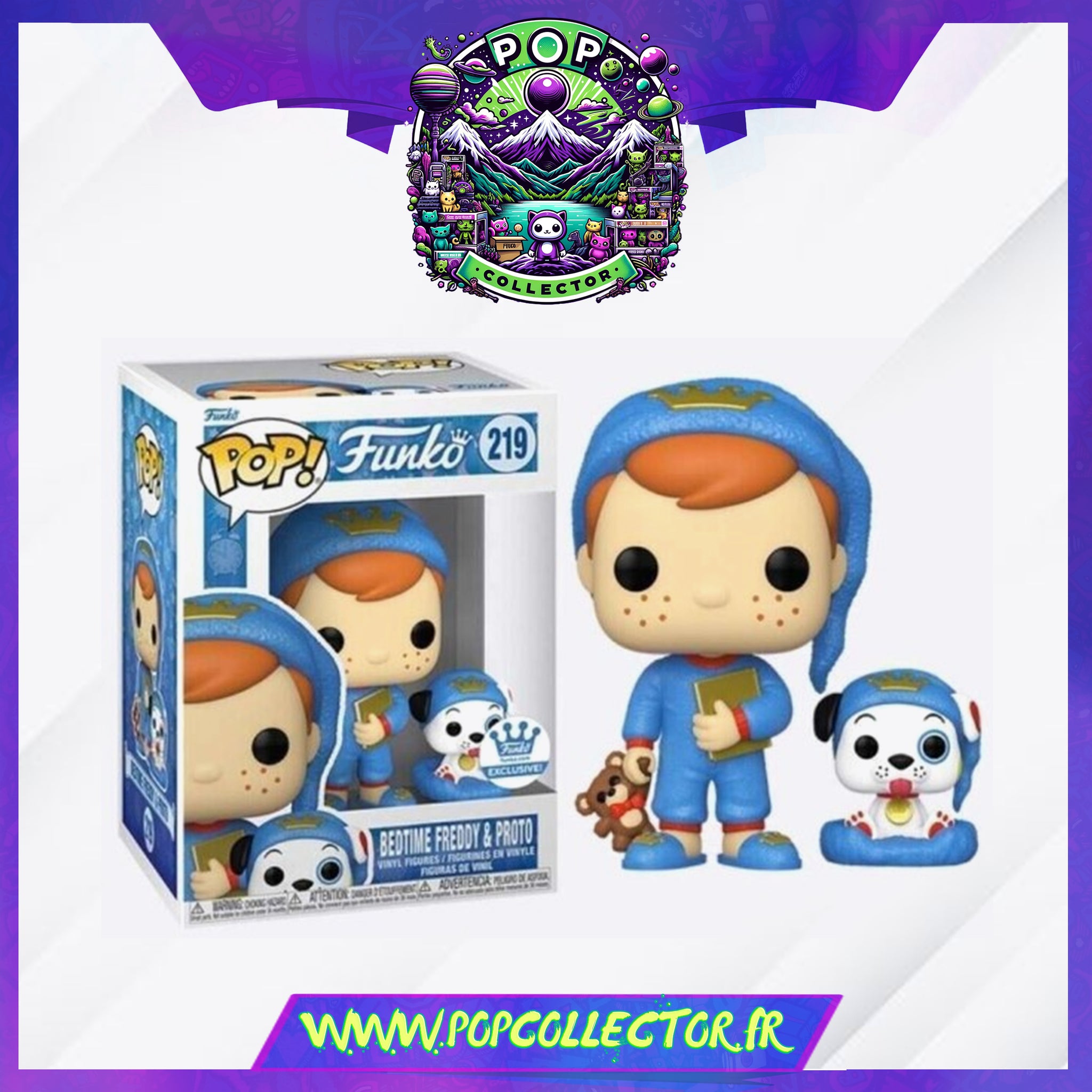 Funko Pop Bedtime Freddy & Proto 219 – Pop Collector / Magasin