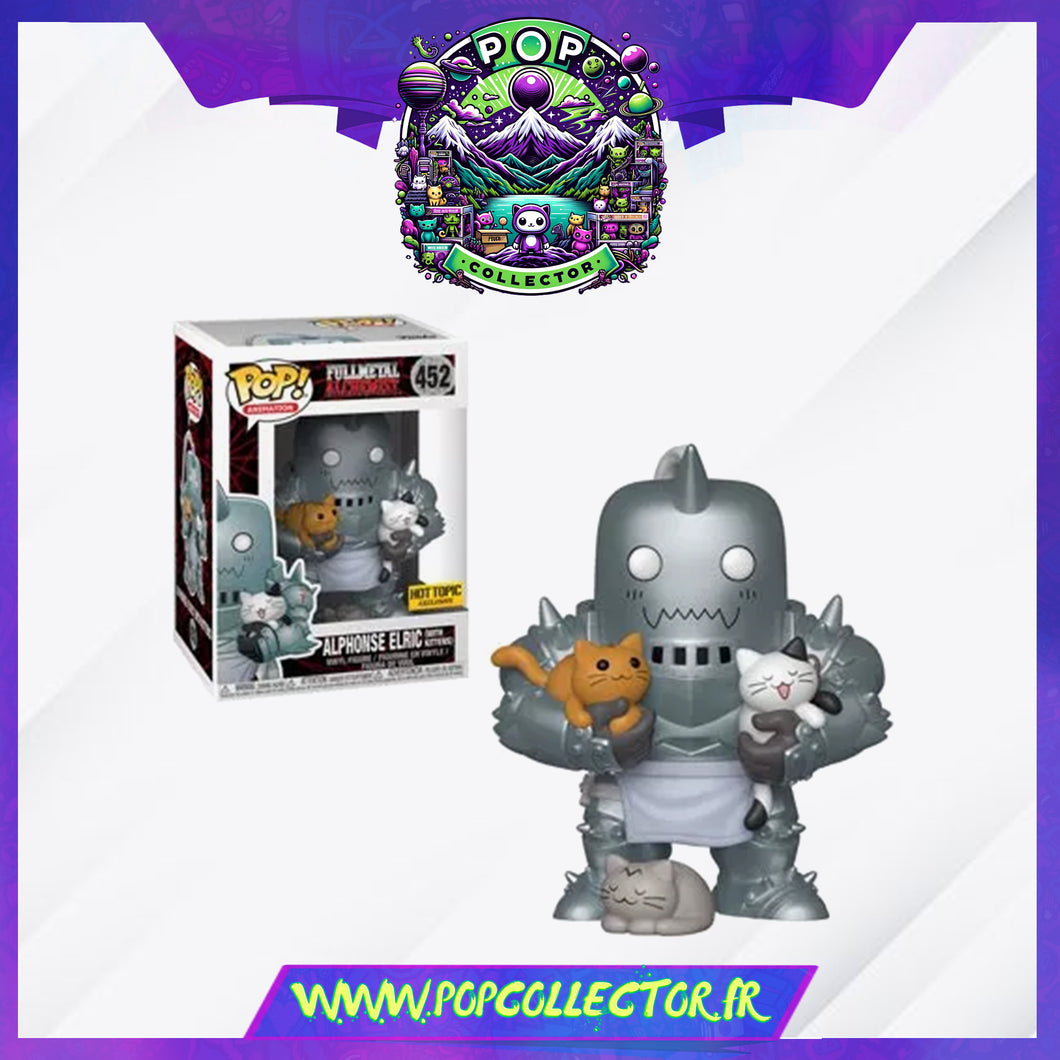 Funko Pop Fullmetal Alchemist 452 Alphonse Elric With Kittens Hot Topic