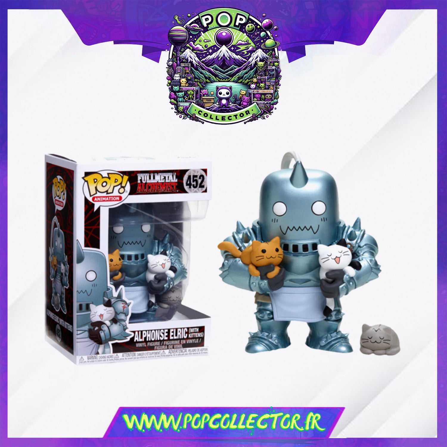 Funko Pop Fullmetal Alchemist 452 Alphonse Elric with Kittens