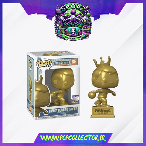 Funko Pop Freddy Traveling SE Freddy Bowling Trophy - Gold