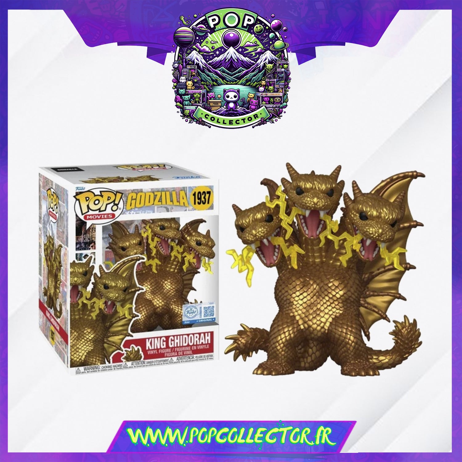 Funko Pop Godzilla 1937 King Ghidorah Gold – Pop Collector