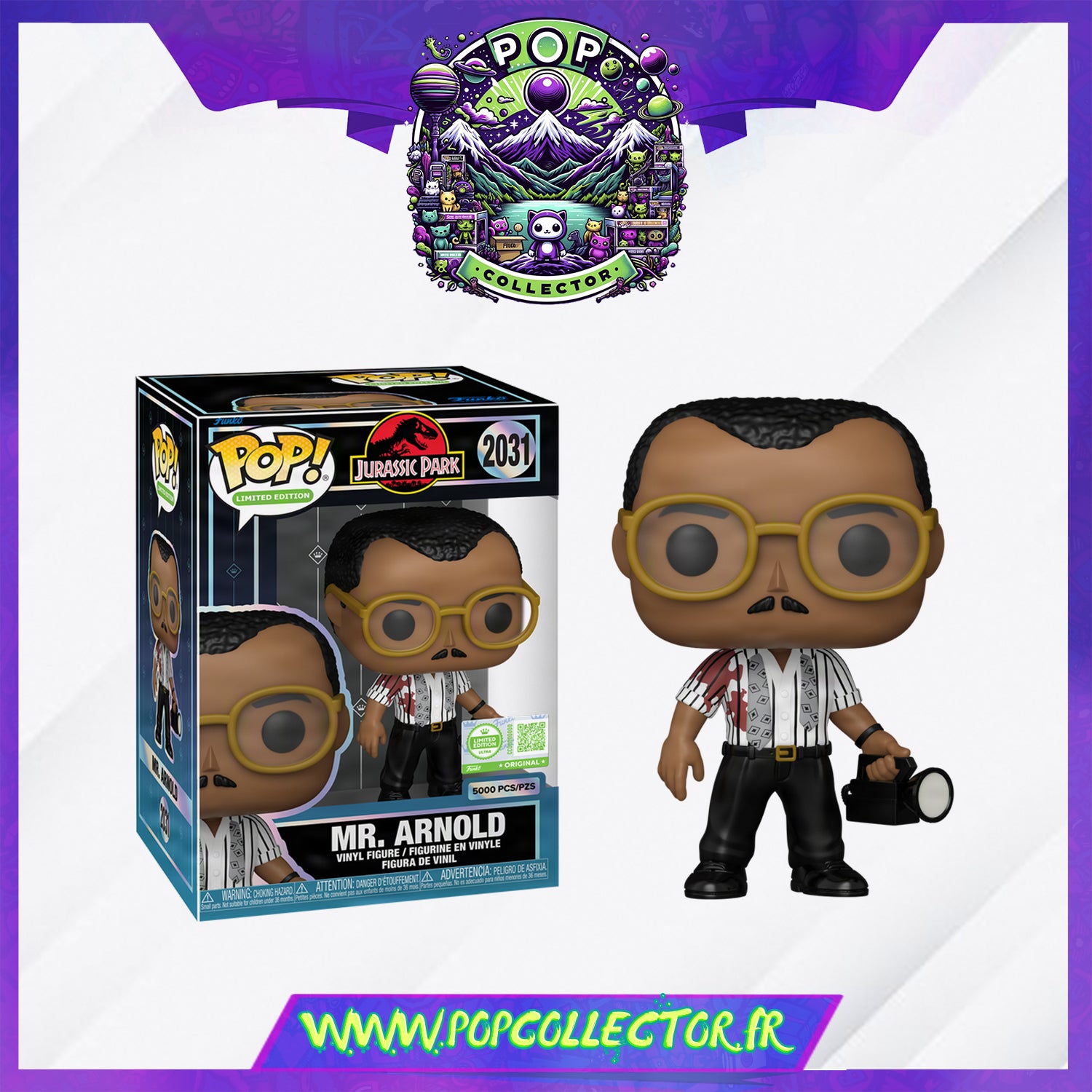 Funko Pop Jurassic Park 2031 Mr. Arnold Limited 5000 Pieces – Pop