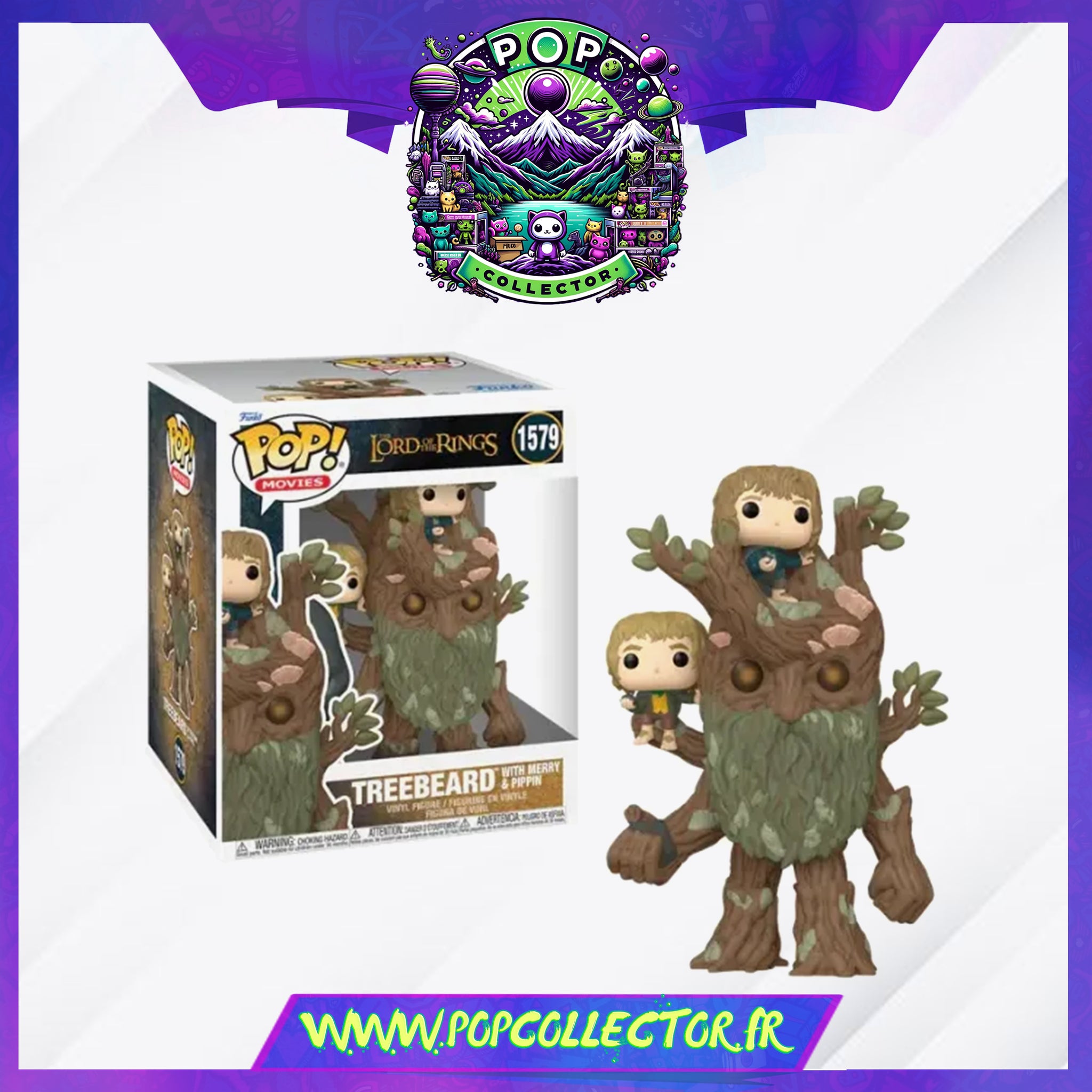 Funko Pop Lord Of The Rings 1579 Treebeard With Merry Pippin – Pop